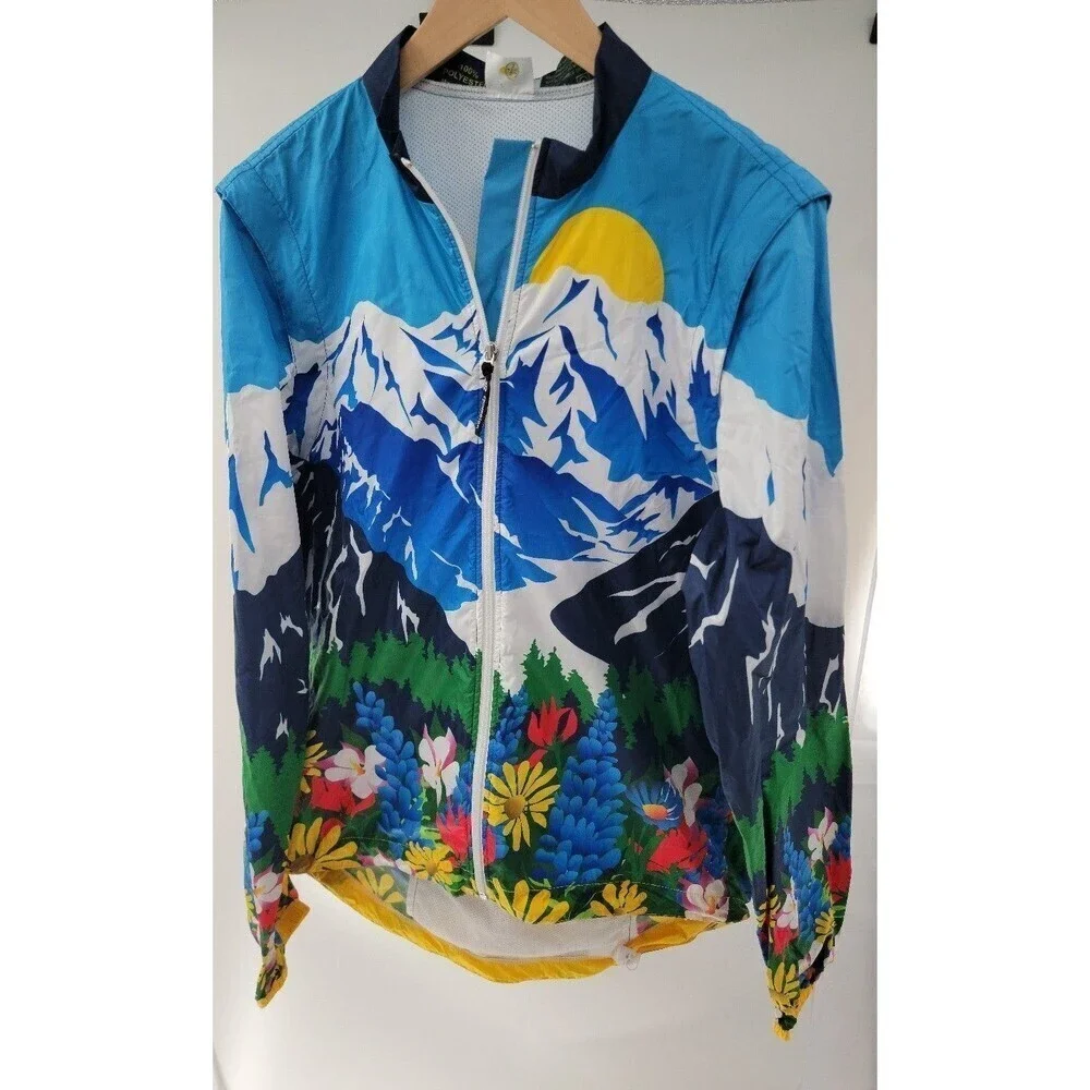 Free Spirit Wear Awesome Wind Jacket/Vest Kathy Sarns Artwork Biking - Picture 1 of 8
